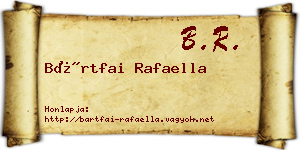 Bártfai Rafaella névjegykártya